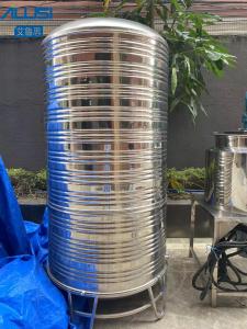China Customized Stainless Steel Water Tank Vertical Type For Raw water Storage 100L on sale