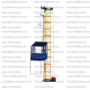 China 1TONS SS100 Material Elevator Building Hoist 24m to 60m Height 380V 60Hz wholesale