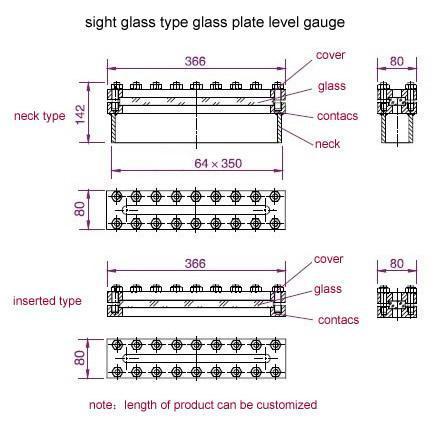 DN20 High Pressure Boiler Water Level Gauge Glass For Tank