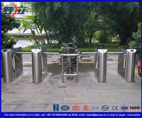 ID / IC Access Control Tripod Turnstile Gate of 304 Stainless Steel