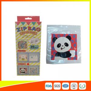 HDPE Plastic Custom Printed Ziplock Bags / Resealable Personalized Packaging Bags