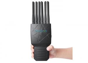 China 12 Bands Handheld Mobile Phone Signal Jammer Support WIFI Built In Battery wholesale