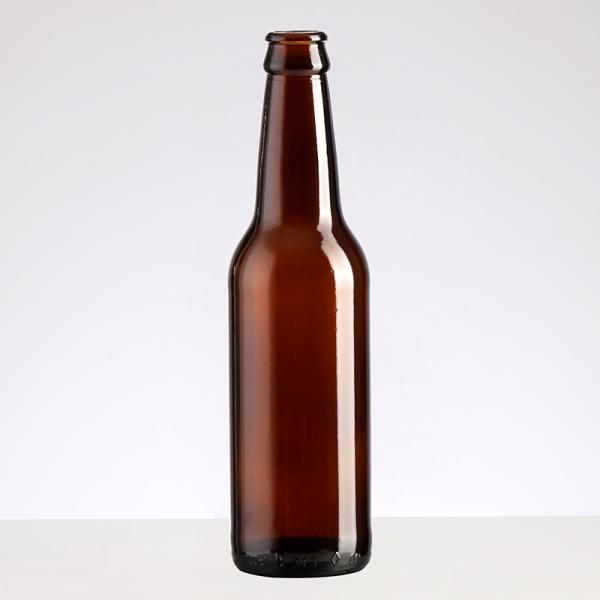 250ml 330ml 500ml 1L Empty Glass Beer Bottles Custom Amber Brown Blue with Crown Cap
