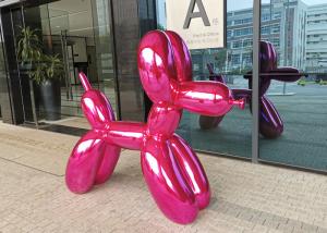 China 150cm High Nano Coating Stainless Steel Balloon Dog Sculpture wholesale