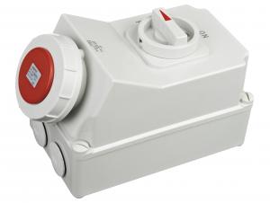 China 63 Amps Ip67 Industrial Sockets And Switches Thermoplastic Enclosure wholesale