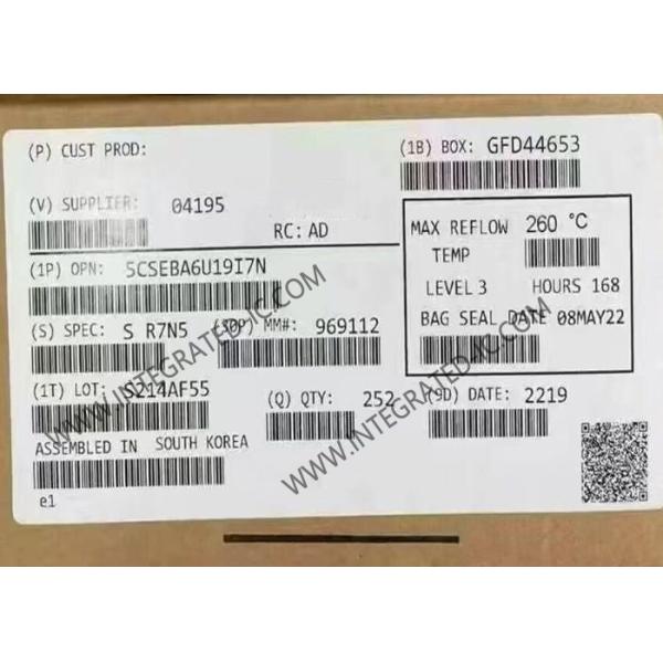 Quality Field Programmable Gate Array 5CSEBA6U19I7N
 SoC FPGA - 110K Logic Elements
 for sale