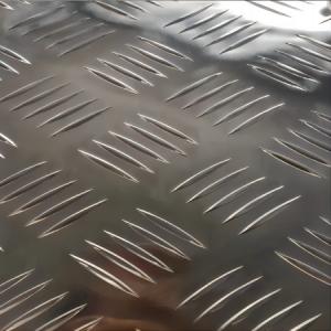 China Rustproof 5052 Aluminium Checkered Plate Sheet For Building 1500mm on sale