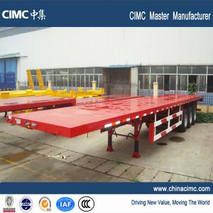 China 20ft 40ft container trailer price flat bed trailer for sale - CIMC Vehicle on sale