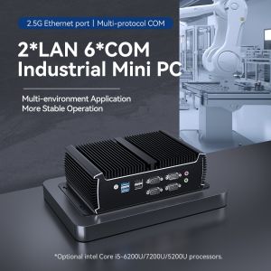 Intel Core i5 5200U Fanless PC With Dual LAN 6 COM And DDR4 RAM Up To 32G