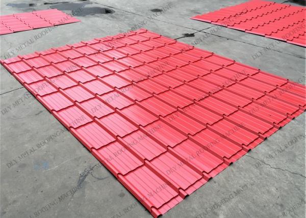 380V Aluminium Roofing Sheet Making Machine 0.3mm Tile Forming Equipment