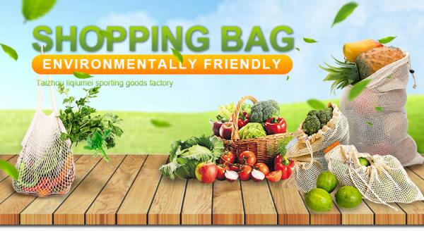 Cotton Mesh Net bag Shopping Tote Bag for foods