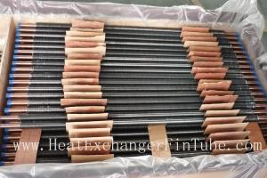 China C12200 / TP2 Copper Finned Tube , Tension Wrapped L Type Condenser Tube wholesale