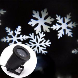 China Outdoor Laser Christmas Lights Waterproof White Snowflake Landscape Projector for Garden, Lawn and Holiday Decoration (w wholesale