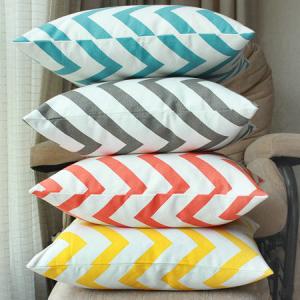 100% cotton cushion,geographic vector design cushion,chevron zigzag print cushion