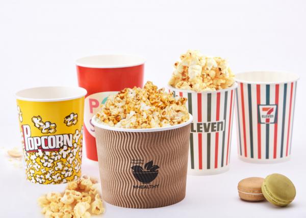 Quality 32oz Reusable Custom Printed Popcorn Buckets For Eating Shops , Eco Friendly for sale