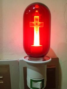 China Passion Of Jesus Decorative LED Bulbs Red Light E27 Glass T45 86v-264V 1W wholesale