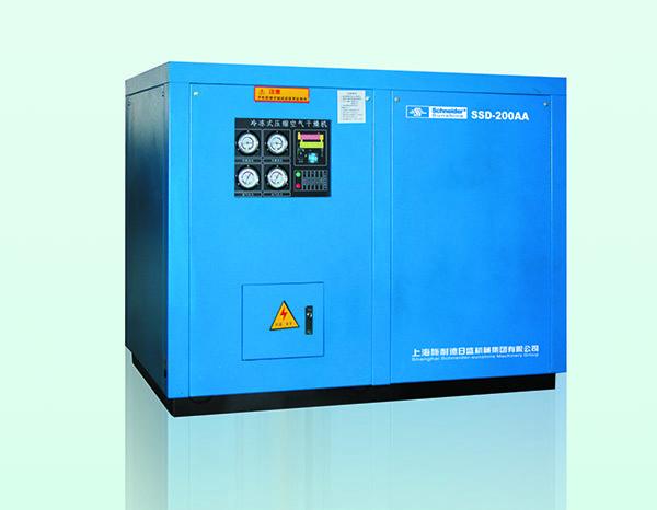 Quality 1.0 m³/min Refrigerated Compressed Air Dryer Air / Water Cooled High Reliability for sale