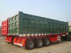 TITAN VEHICLE 3 axle 80 tons 42 CBM semi dump trucks for sale 