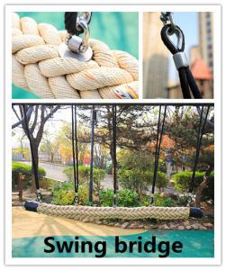 China Outdoor Rope Climbing Playground Swing Bridge for Children wholesale
