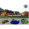 9*8m Colorful Shark Inflatable Water Slide With Pool Commercial Water Park For Kids for sale