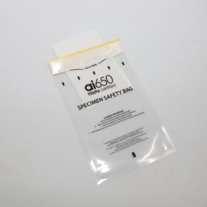 China Clear Plastic LDPE Self Adhesive Pouch Transport Seal Bags For Lab Hospital on sale