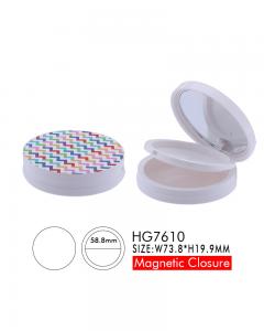 China Two Layers Pressed Powder Compact Case Loose Powder Sifter Magnetic Cosmetic wholesale