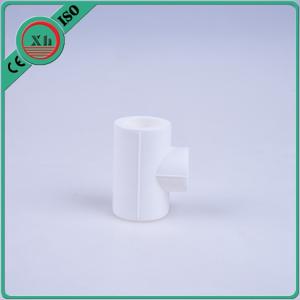 China Green / White Ppr Reducing Tee Unequal Tee Plumbing Piping 20 - 110 MM Size wholesale