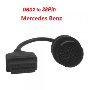 China Mercedes Benz 38pin Cable to 16pin OBD2 Cable for Mercedes Benz Car Diagnostic Interface OBD2 Extension Cord wholesale