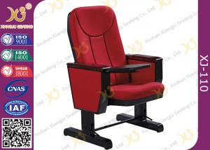 China 560mm Center Distance Fabric Cushion Padded Church Chairs For Meeting Room​ wholesale