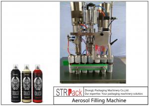 China Semi Automatic Aerosol Spray Paint Filling Machine For Air Freshener / Refrigerant wholesale