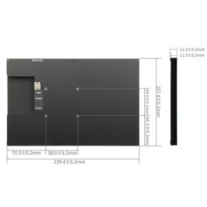 10.1 inch TFT lcd module with CTP 1280x800 resolution HDMI interface supporting