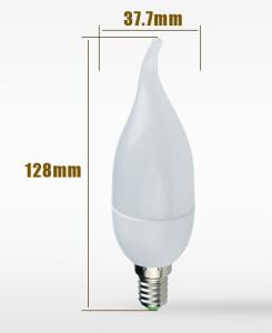 China 3W LED Plastic E14 Bulb Candle twist Light with SMD2835 chip Epistar wholesale