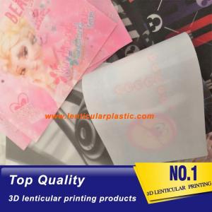 China soft TPU lenticular fabric sheet 3d lenticular printing patch for purses/wallets/clothes/bags/shoes/caps on sale
