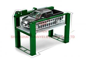China Hydraulic Four Post Auto Parking Lift Floor Mounted Heavy Duty Car Elevator For Outdoor wholesale
