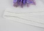 Embroidery Stretchy Lace Ribbon White Tulle Lace Trim For Girl's Dress 3.5cm