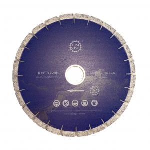 China Granite Stone Cutting Disc 14'' Non-slient Blade with Lazer Bridge Blade Machine Tool on sale