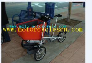 China Steel Chain / Handlebar Child And Mother Stroller Bike For Shopping / Trading wholesale