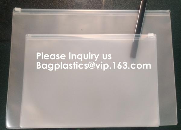 Pp Button Closure Document Bag Clear File Pocket Folder,Envelope Packaging Bag /Plastic Button File Bag, Promotional