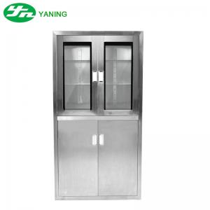 China Custom Stainless Steel Medical Cabinet , Sliding Glass Door Medicine Cabinet wholesale