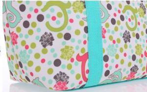 China Custom Printed Tote Bags Reusable Polyester Handbag for Womens wholesale
