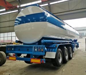 China Aluminium Fuel Tanker Trailer Truck Manufacturers 3 Axle Gasoline Crude Oil Trailer wholesale