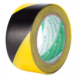 China Detectable Underground PVC Hazard Tape Black And Yellow Stripes wholesale