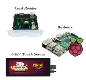 China 6.86 Inch LCD Display Casino Player Tracking System Player Tracking Module IC/RFID Card wholesale