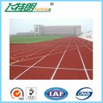 Skid Resistance Synthetic Sports Flooring / Outdoor Running Track Surface