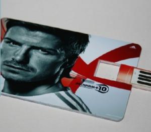 China Plastic Credit Card USB Flash Drive, Popular USB Business Card With Logo Printing wholesale