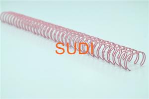 China 7/8 22.2mm 2:1 Pitch Pink Wire-O Binding For Book Binding wholesale
