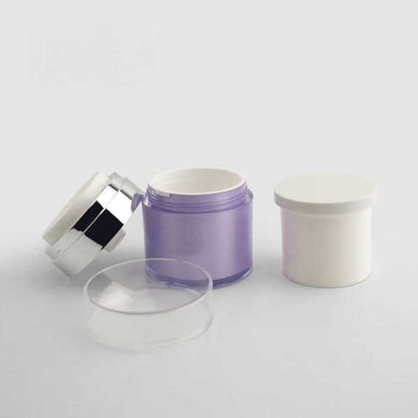 Refillable 50G Acrylic Airless Cream Bottle With Replaceable Inner Jar With Customized Colors And Logo