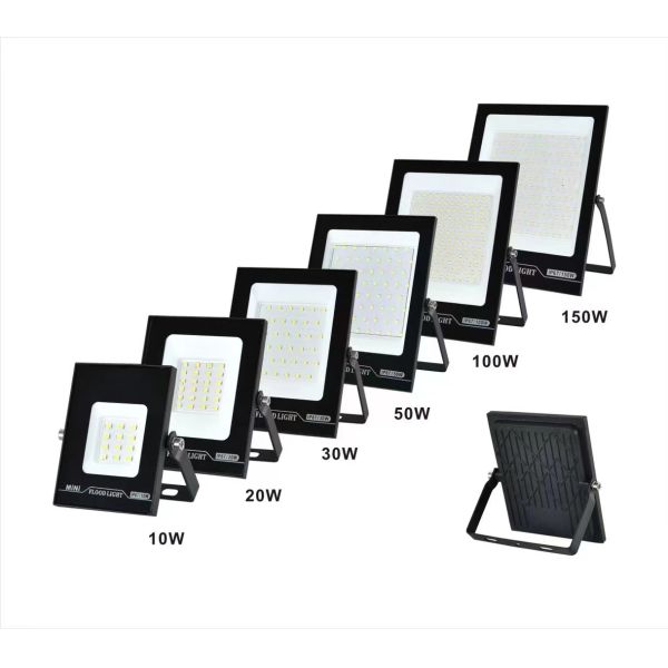Ip66 LED Flood Lamp , SMD2835 slimline led floodlight tempered Glazed