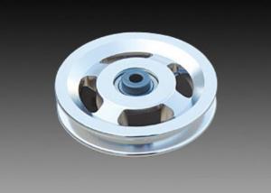 China RAPID Silver Alloy Pulley Wheels , Steel Cable Pulley Wheels With Bearings on sale