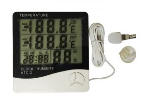 China White Color Digital Weather Thermometer , Digital Indoor Outdoor Thermometer wholesale